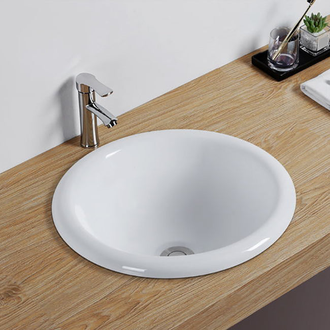 BowLift | Contemporary oval wash stand ceramic metal undercounter basin
