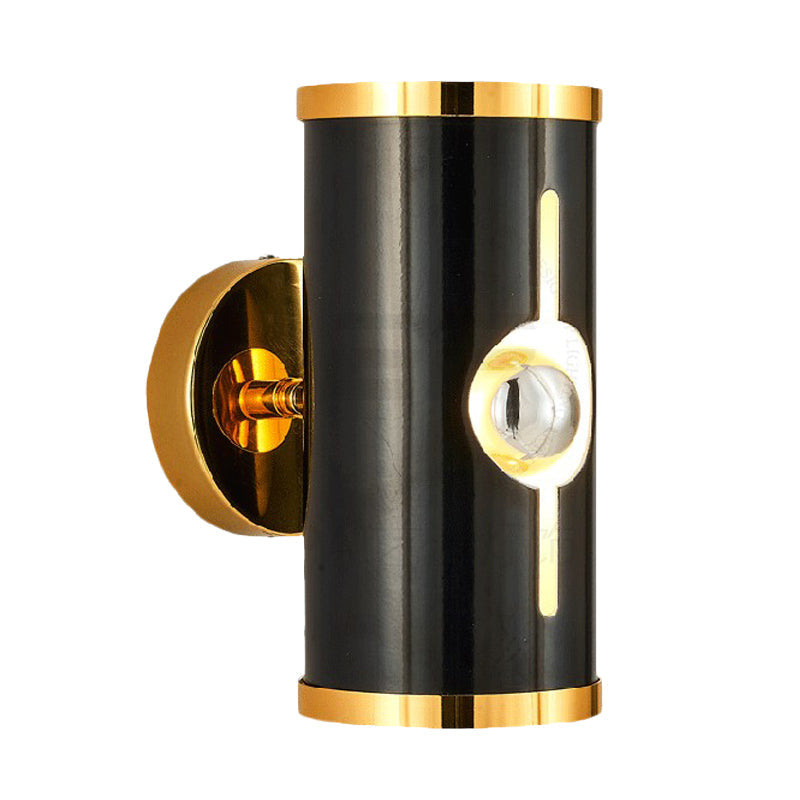 BowLift | Black version Cylinder Wall Light Modernist 1 head Metal Up and Down Wall-mounted Lamp