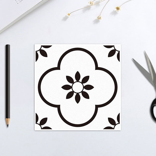 BowLift | Plastic Peel & Stick Tile Square Print Field Tile for Kitchen and Bathroom