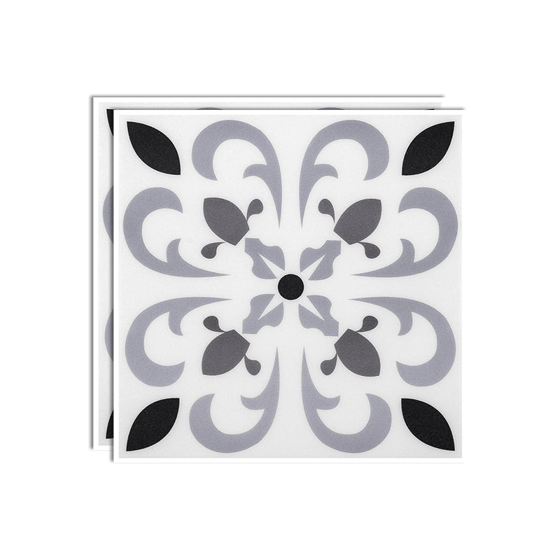 BowLift | Plastic Peel & Stick Tile Square Print Field Tile for Kitchen and Bathroom