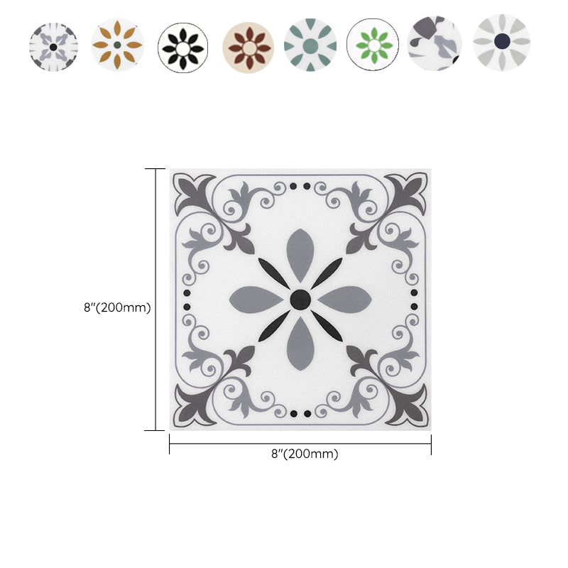 BowLift | Plastic Peel & Stick Tile Square Print Field Tile for Kitchen and Bathroom