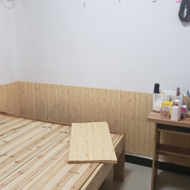 BowLift | Modern Tin Back Wall Panel Smooth Wall Ceiling Wood Grain Design Set of 1