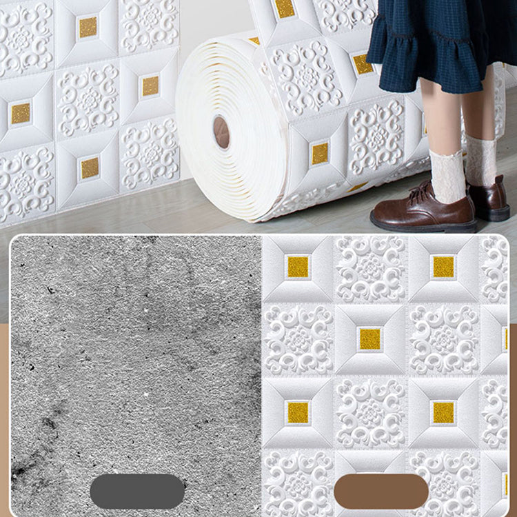 BowLift | Dreamy Style Pearl Wall Paneling PVC Wall Access Panel Peel and Stick Wall Tile