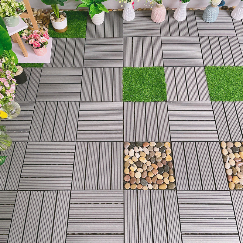 BowLift | Waterproof Decking Board Strips Composite Square Outdoor Decking Tile Terrace