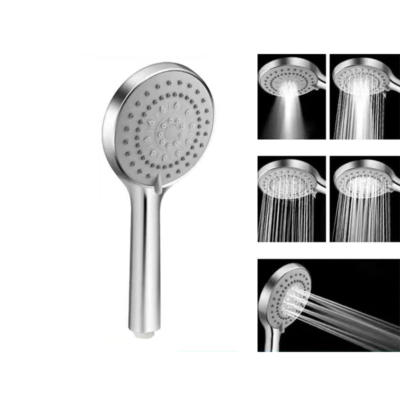 BowLift | Basic Shower Head Round Plastic Handheld Shower Head in Silver