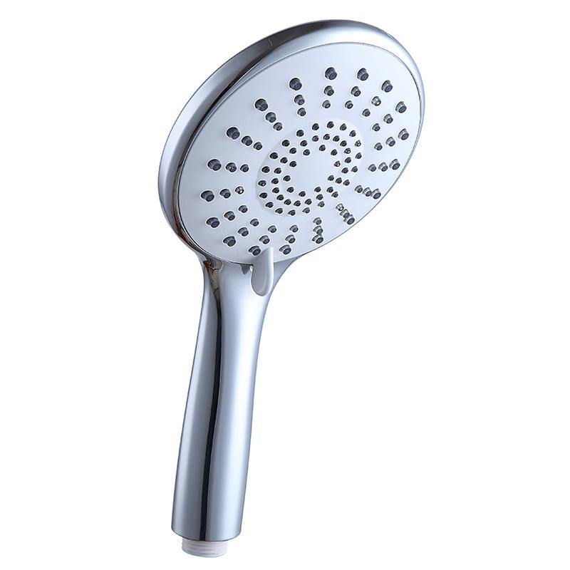 BowLift | Basic Shower Head Round Plastic Handheld Shower Head in Silver