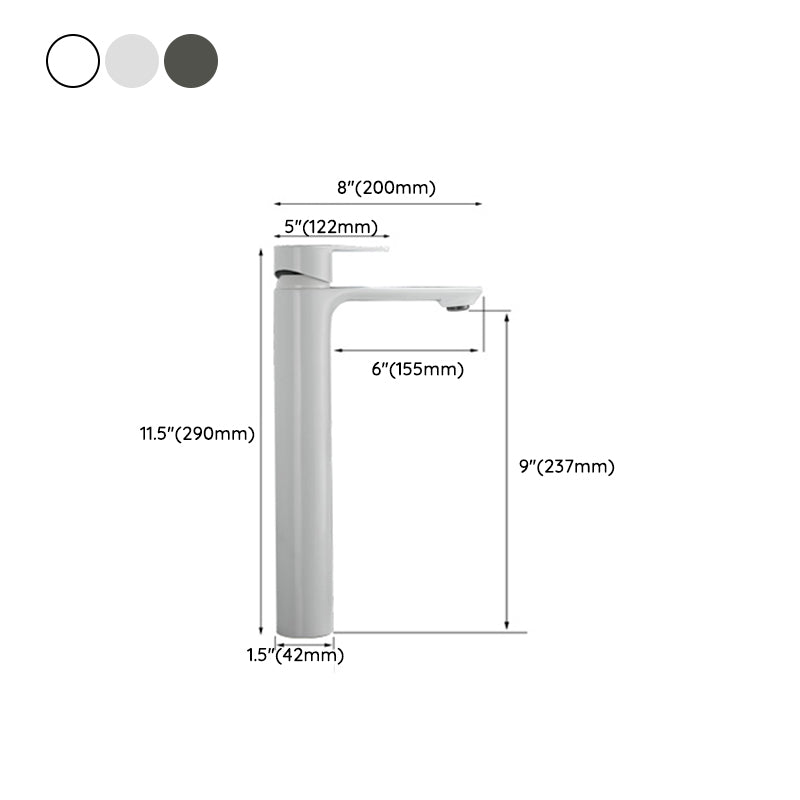 BowLift | Bathroom Sink Faucet Lever Handle Brass Monochrome Bathroom Faucet