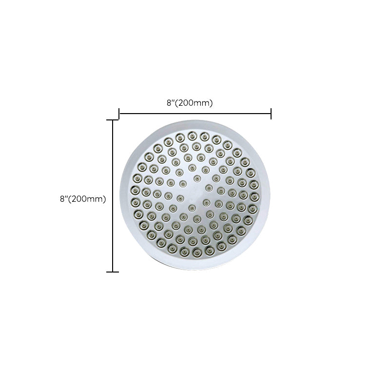 BowLift | Contemporary round fixed wall shower head Silver shower head
