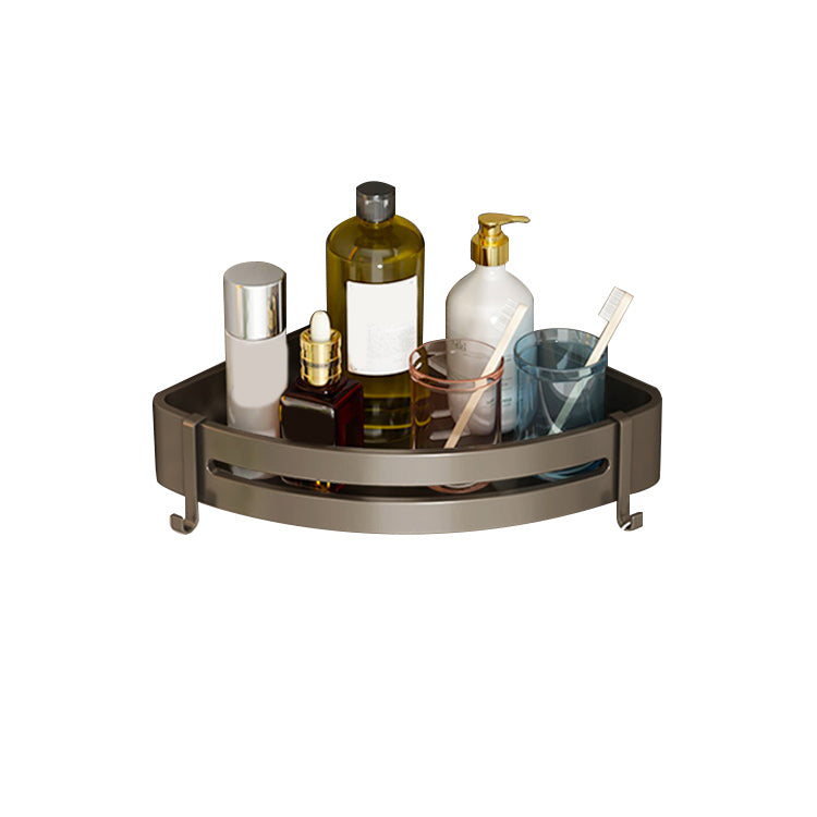 BowLift | Contemporary bathroom accessory set 3-piece bath shelf with hooks