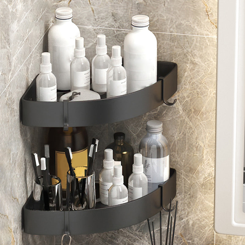 BowLift | Modern 2/3-piece Bathroom Set Stainless Steel Triangle Bath Shelf made of Aluminum