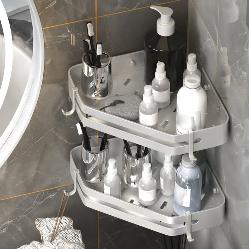 BowLift | Modern 2/3-piece Bathroom Set Stainless Steel Triangle Bath Shelf made of Aluminum