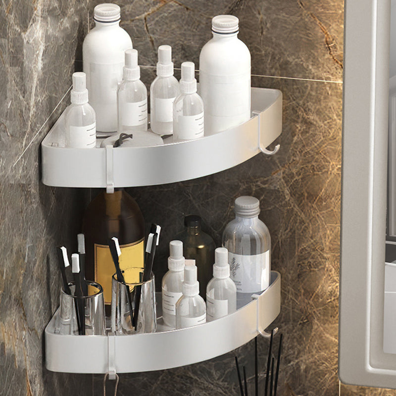 BowLift | Modern 2/3-piece Bathroom Set Stainless Steel Triangle Bath Shelf made of Aluminum