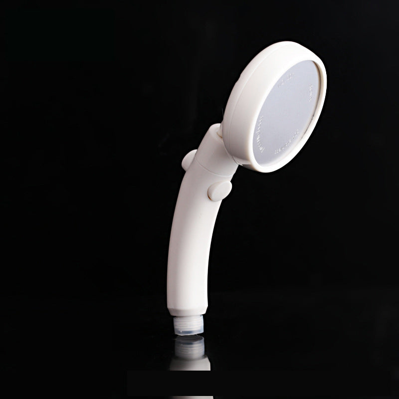 BowLift | Plastic Handheld Showerhead White Standard Spray Round Wall Mounted Swivel Showerhead