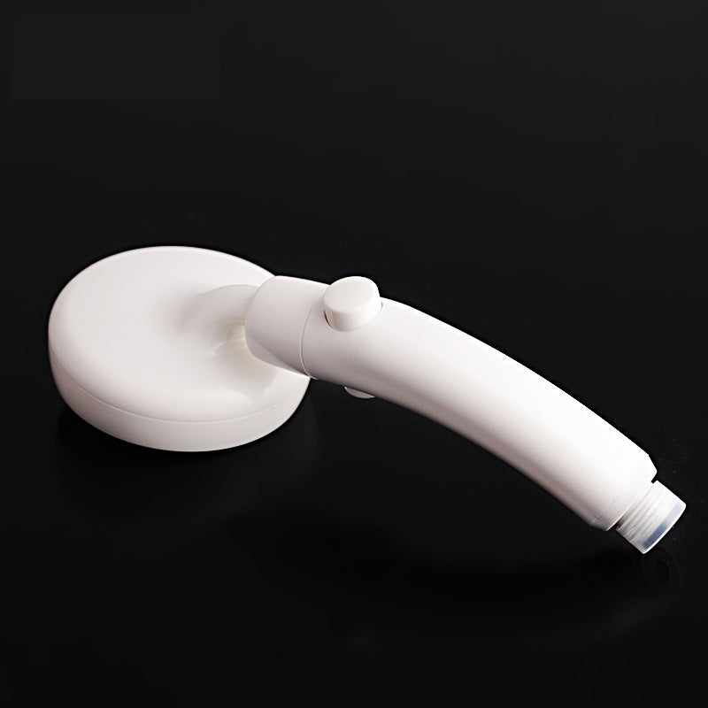 BowLift | Plastic Handheld Showerhead White Standard Spray Round Wall-mounted Swivel Showerhead