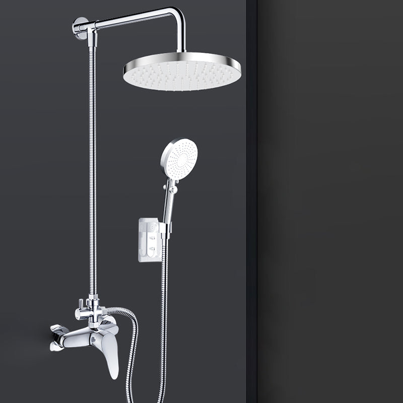 BowLift | Metal Shower Combo Contemporary Fixed Shower Head with Round and Rectangular Shape