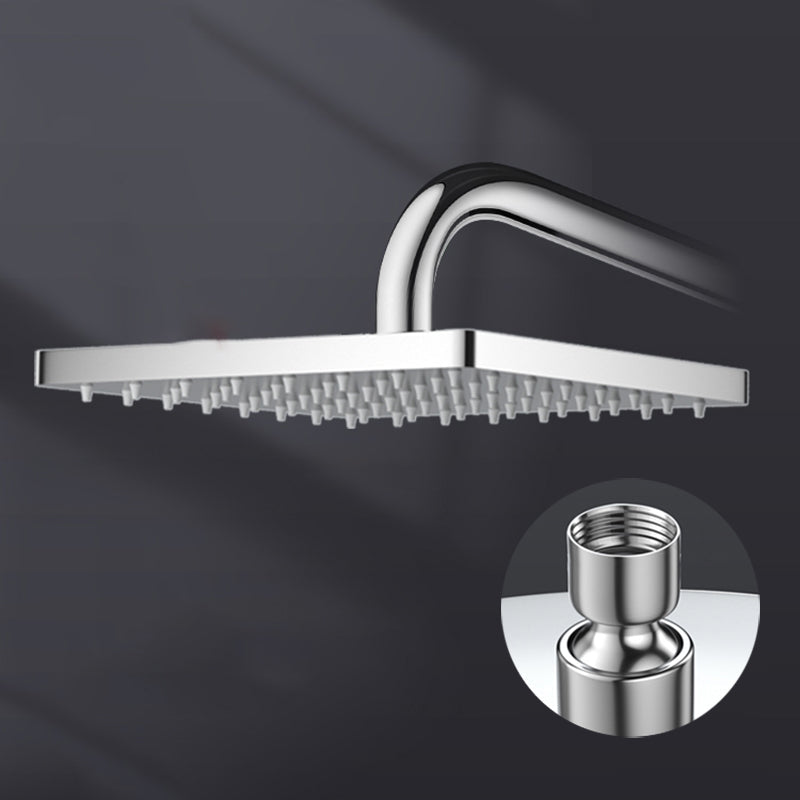 BowLift | Metal Shower Combo Contemporary Fixed Shower Head with Round and Rectangular Shape