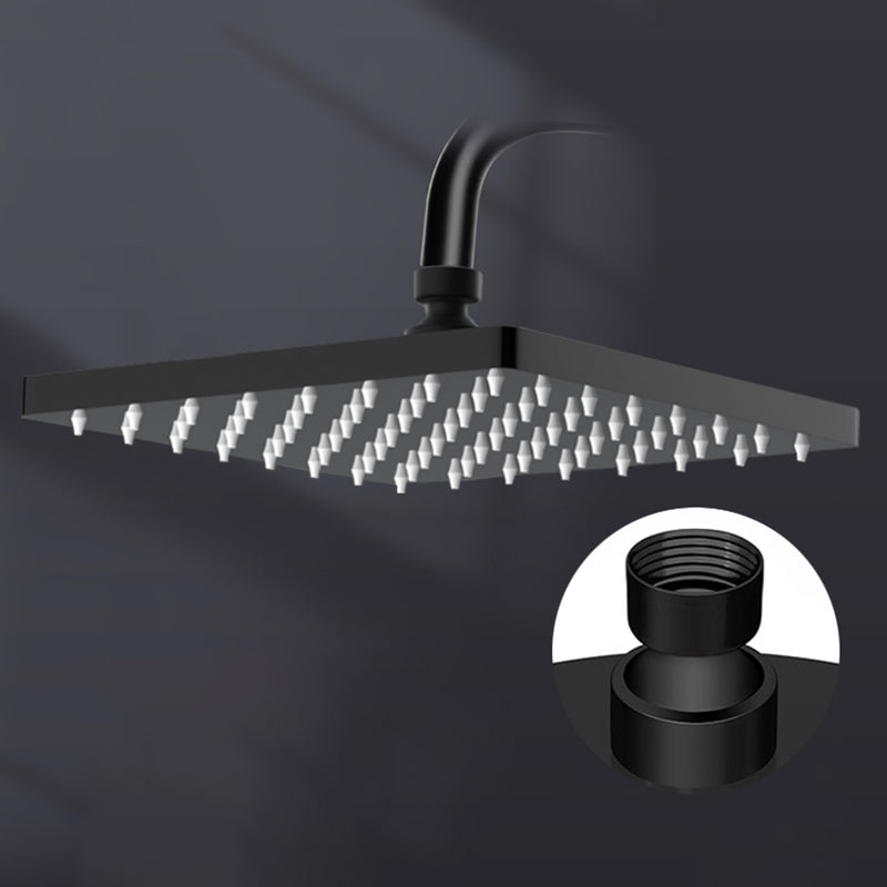 BowLift | Metal Shower Combo Contemporary Fixed Shower Head with Round and Rectangular Shape