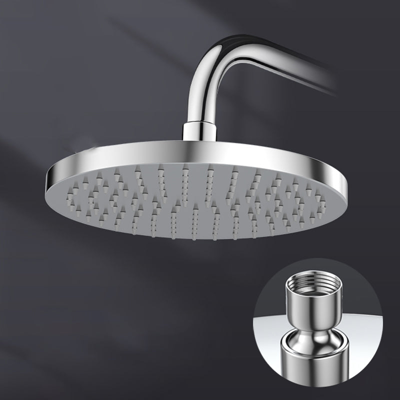 BowLift | Metal Shower Combo Contemporary Fixed Shower Head with Round and Rectangular Shape