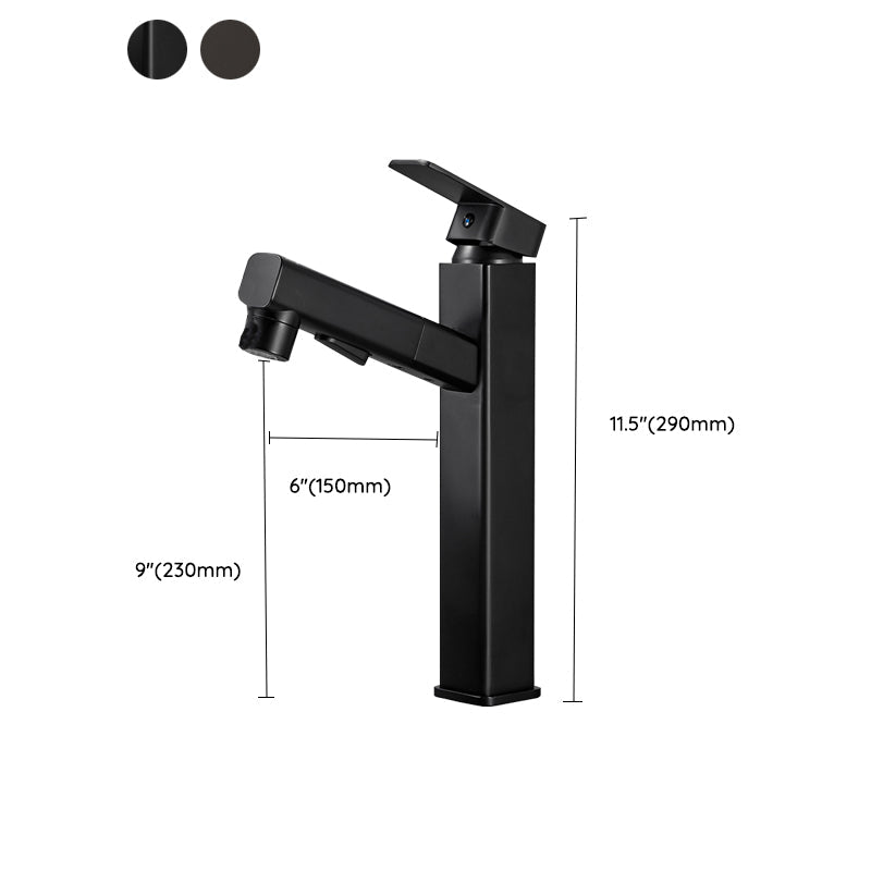 BowLift | Contemporary bathroom sink faucet single-handle swivel spout sink faucet