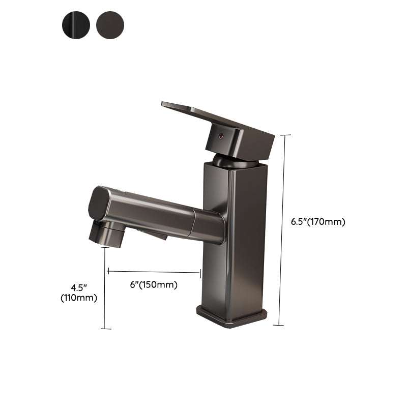 BowLift | Contemporary bathroom sink faucet single-handle swivel spout sink faucet