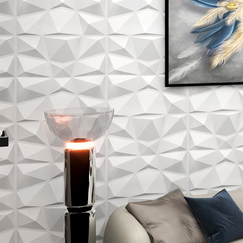 BowLift | Modern Zinc Back Wall Panel Smooth Upholstered Wall Ceiling in Black and White