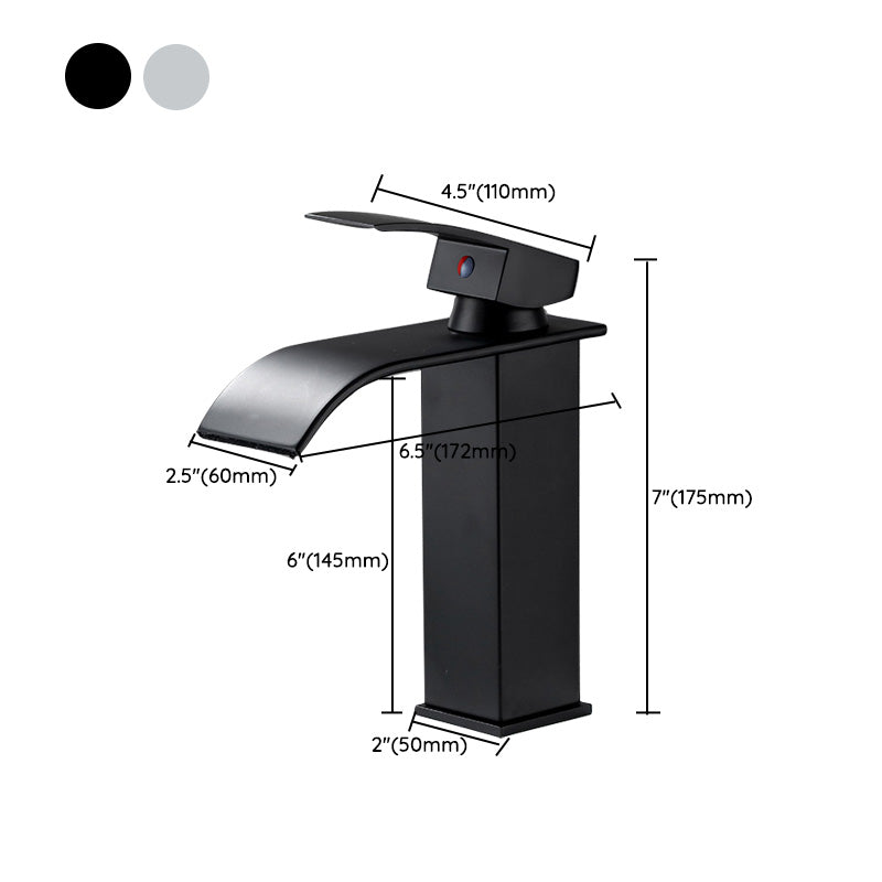 BowLift | Basin faucet lever handle waterfall outlet bathroom fixture