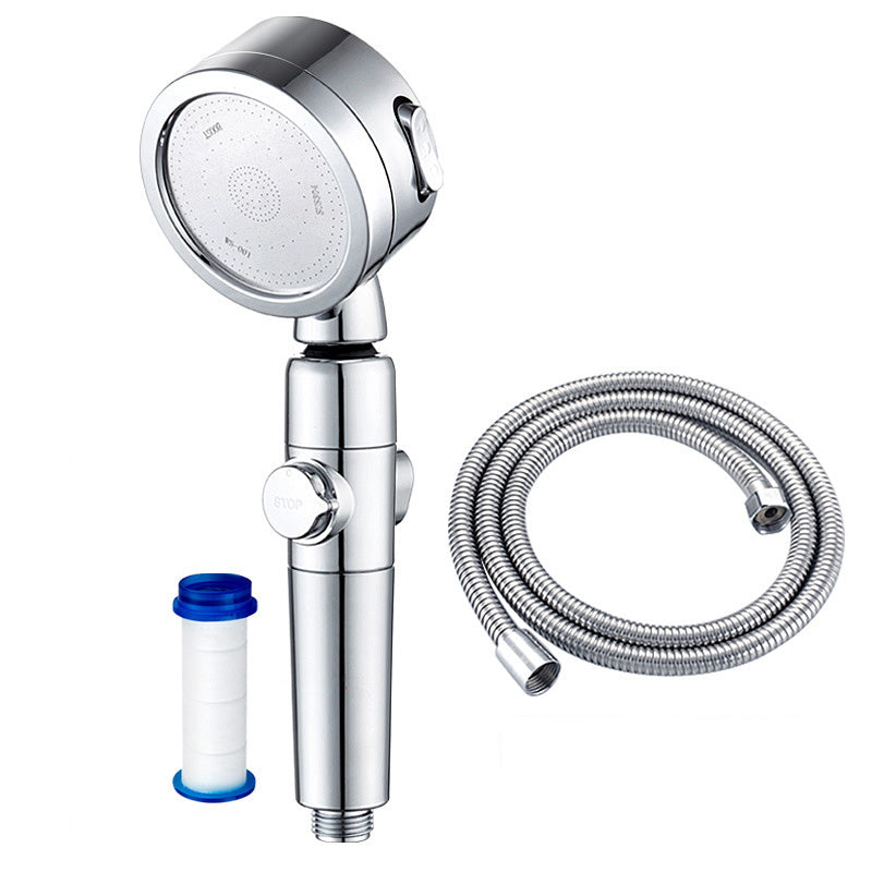 BowLift | Modern Showerhead Adjustable Spray Pattern Rotatable Round Handheld Showerhead