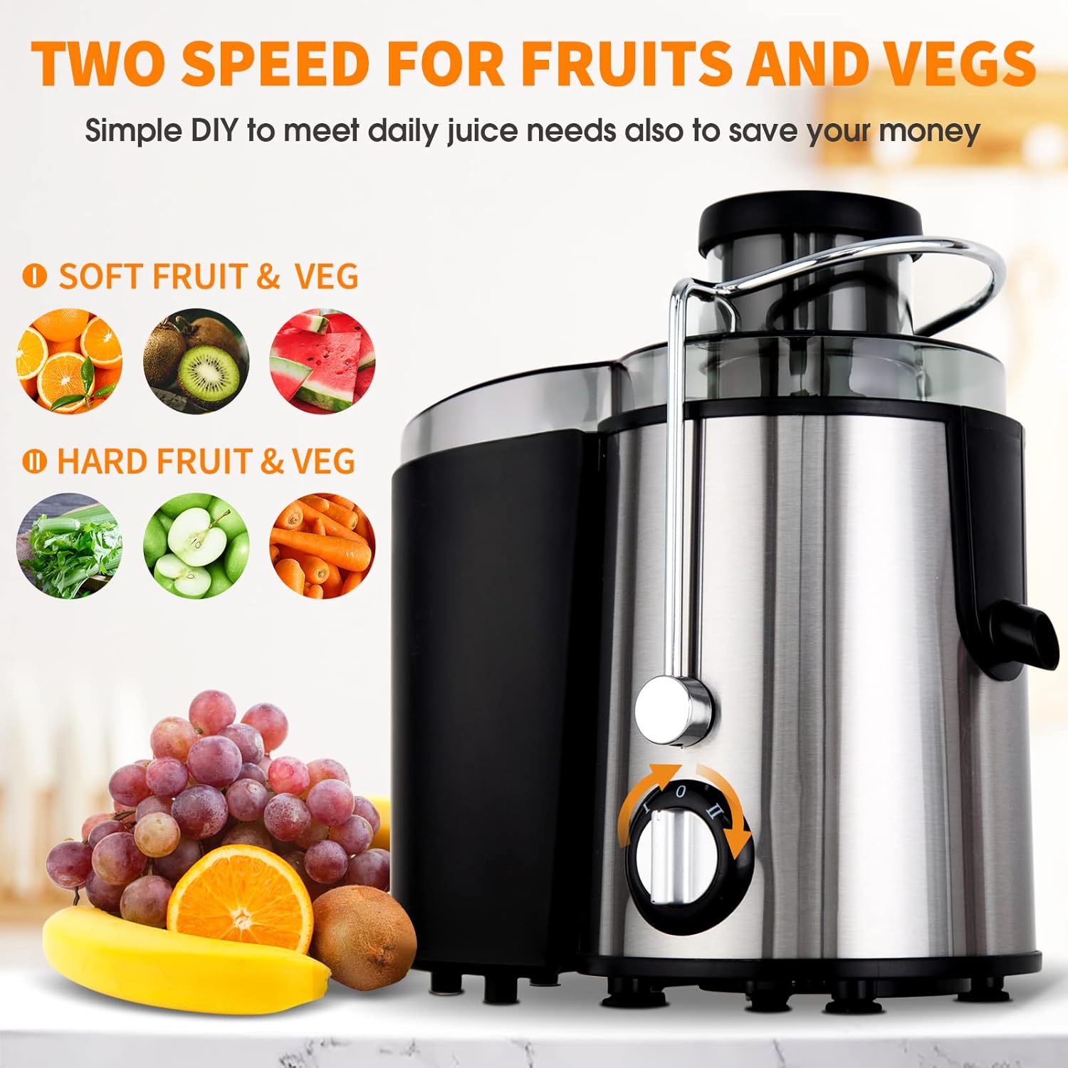 BowLift | Cold Press Juicer with 3 Speeds – JuicePro