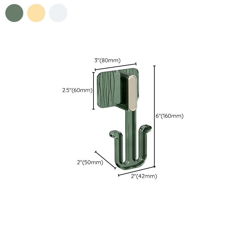 BowLift | 5-piece Bathroom Hardware Set 6.29" high Bathrobe Hooks in Modern Style