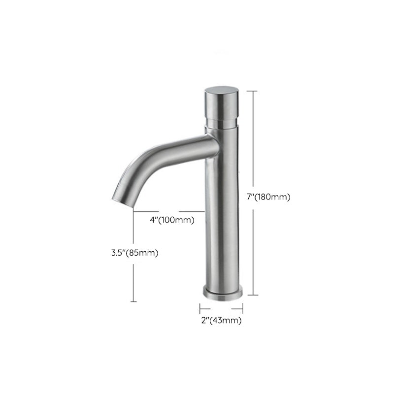 BowLift | Modern Low Arc Basin Faucet with Single Lever Bathroom Sink Faucet