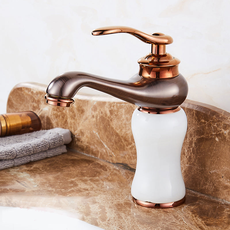 BowLift | Luxury Ship Basin Faucet Lever Handle Round Ship Basin Bathroom Faucet