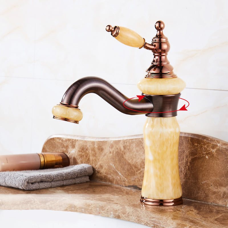 BowLift | Luxury Ship Basin Faucet Lever Handle Round Ship Basin Bathroom Faucet