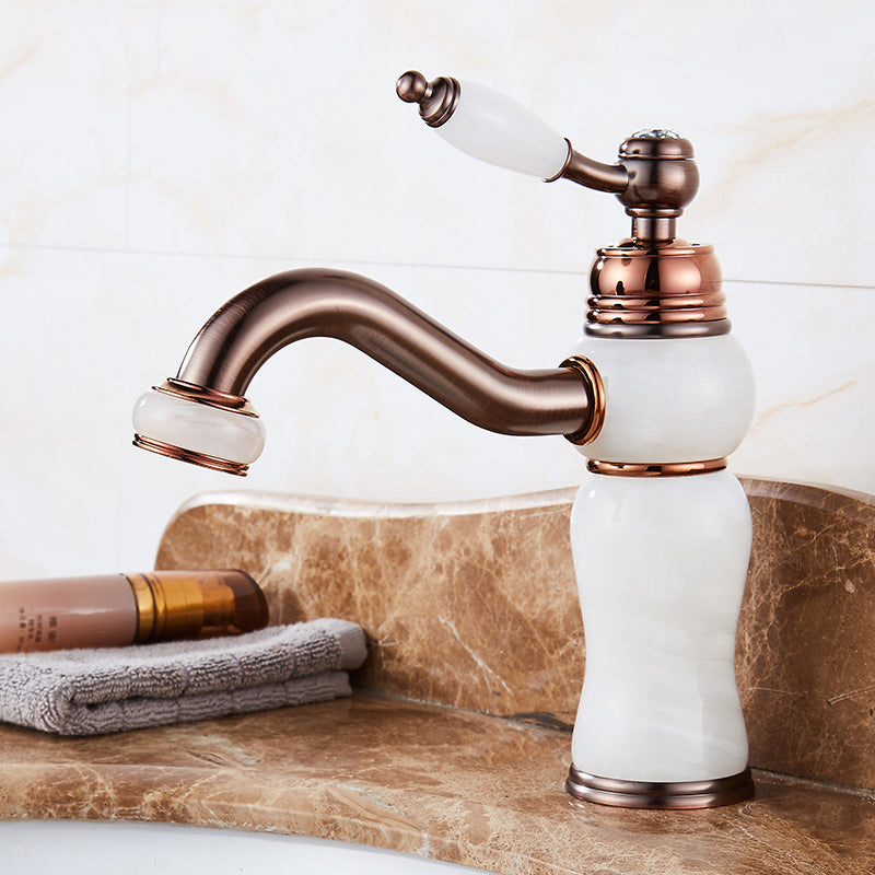 BowLift | Luxury Ship Basin Faucet Lever Handle Round Ship Basin Bathroom Faucet