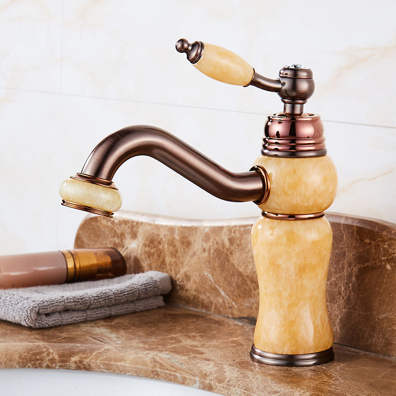 BowLift | Luxury Ship Basin Faucet Lever Handle Round Ship Basin Bathroom Faucet
