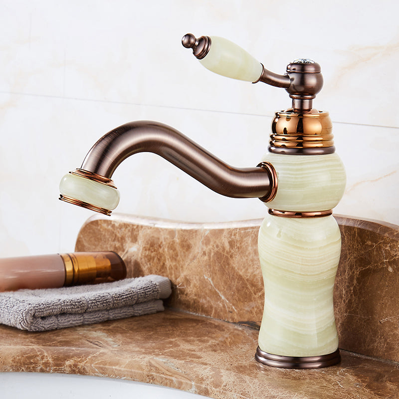 BowLift | Luxury Ship Basin Faucet Lever Handle Round Ship Basin Bathroom Faucet