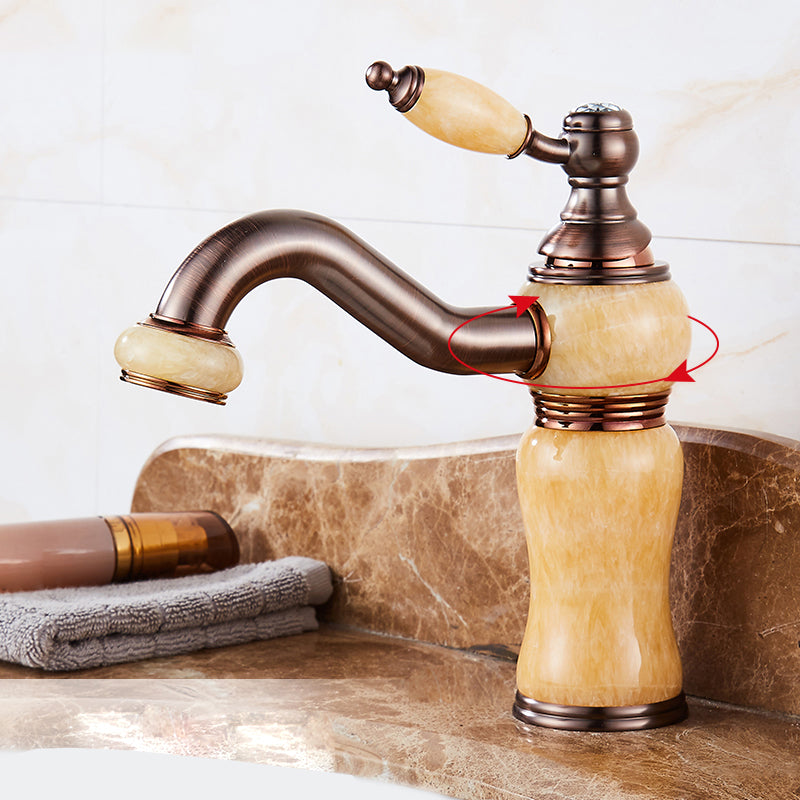 BowLift | Luxury Ship Basin Faucet Lever Handle Round Ship Basin Bathroom Faucet