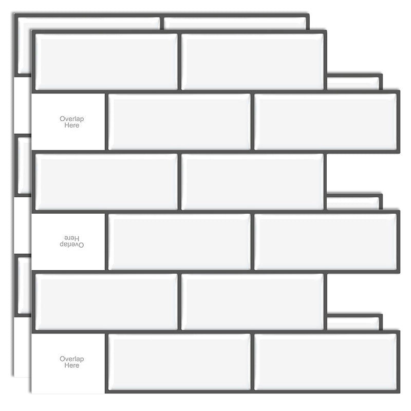 BowLift | Plastic Peel & Stick Subway Tile Modern Simple Peel & Stick Subway Tile