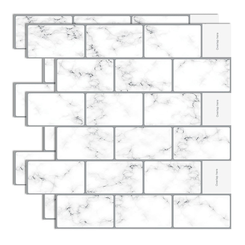 BowLift | Plastic Peel & Stick Subway Tile Modern Easy Peel & Stick Subway Tile