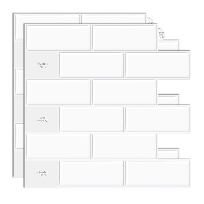 BowLift | Plastic Peel & Stick Subway Tile Modern Easy Peel & Stick Subway Tile