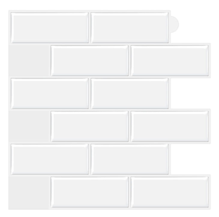BowLift | Plastic Peel and Stick Tiles Subway Tiles Wallpapers for Kitchen and Bathroom