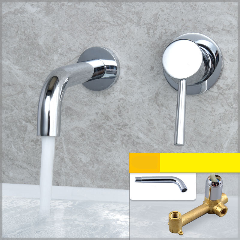BowLift | Wall-mounted Metallic Bathtub Faucet Low Arc Pipe Bathtub Tap
