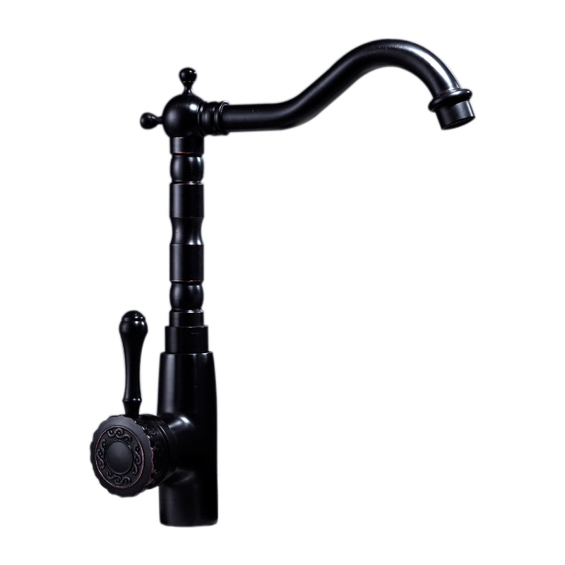 BowLift | Glam Style Sink Faucet with Swivable Spout and Lever Handle
