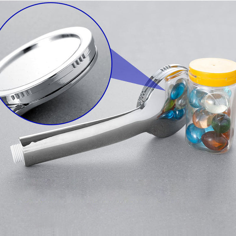 BowLift | Contemporary Silver Round Shower Head Water Efficient Standard Spray Head