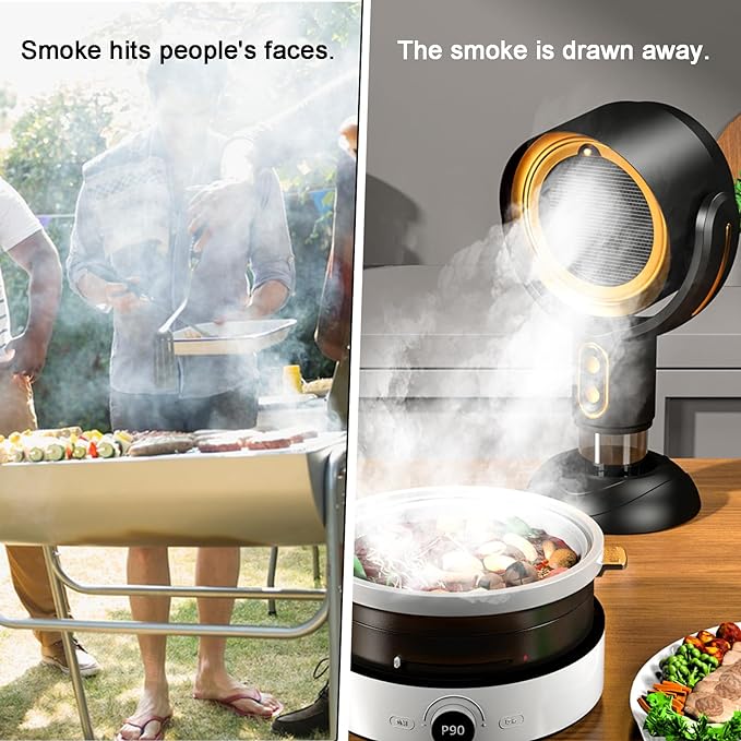 BowLift | AetherVent™ | Portable Range Hood | Powerful Rechargeable Kitchen Exhaust Fan | Ideal for Any Space & Cooking Needs