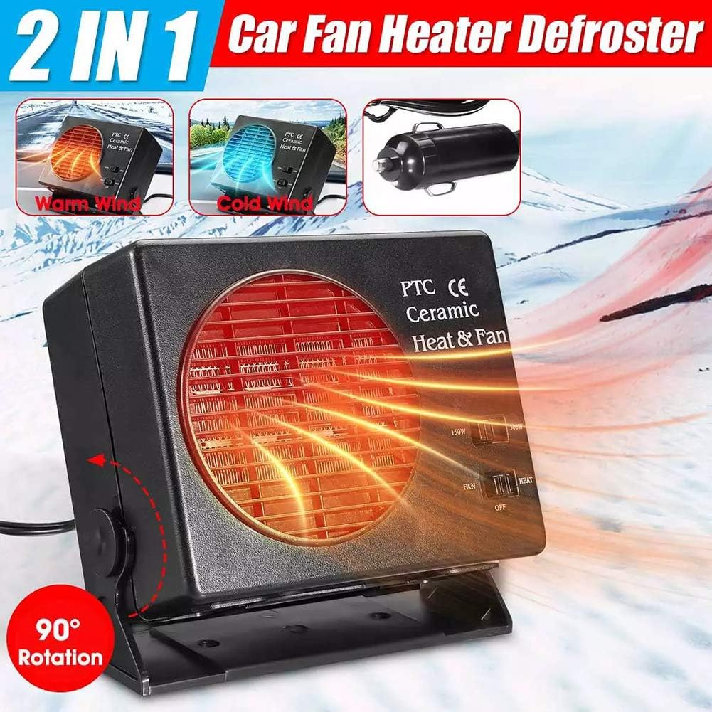 BowLift | Heater Fan for Car | 12V Portable Defroster Warmer