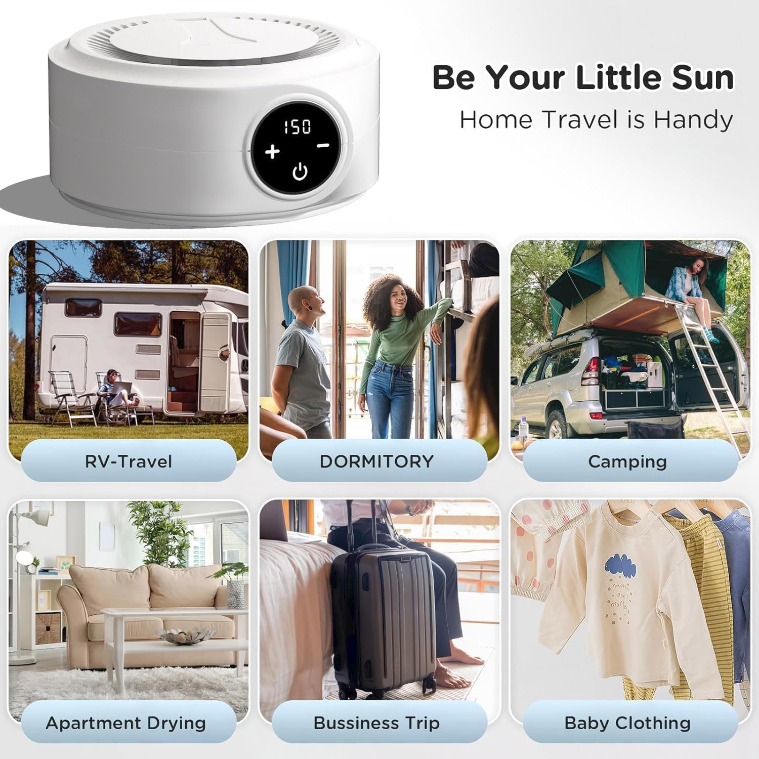 BowLift | Portable Clothes Dryer with Folding Bag for Small Spaces