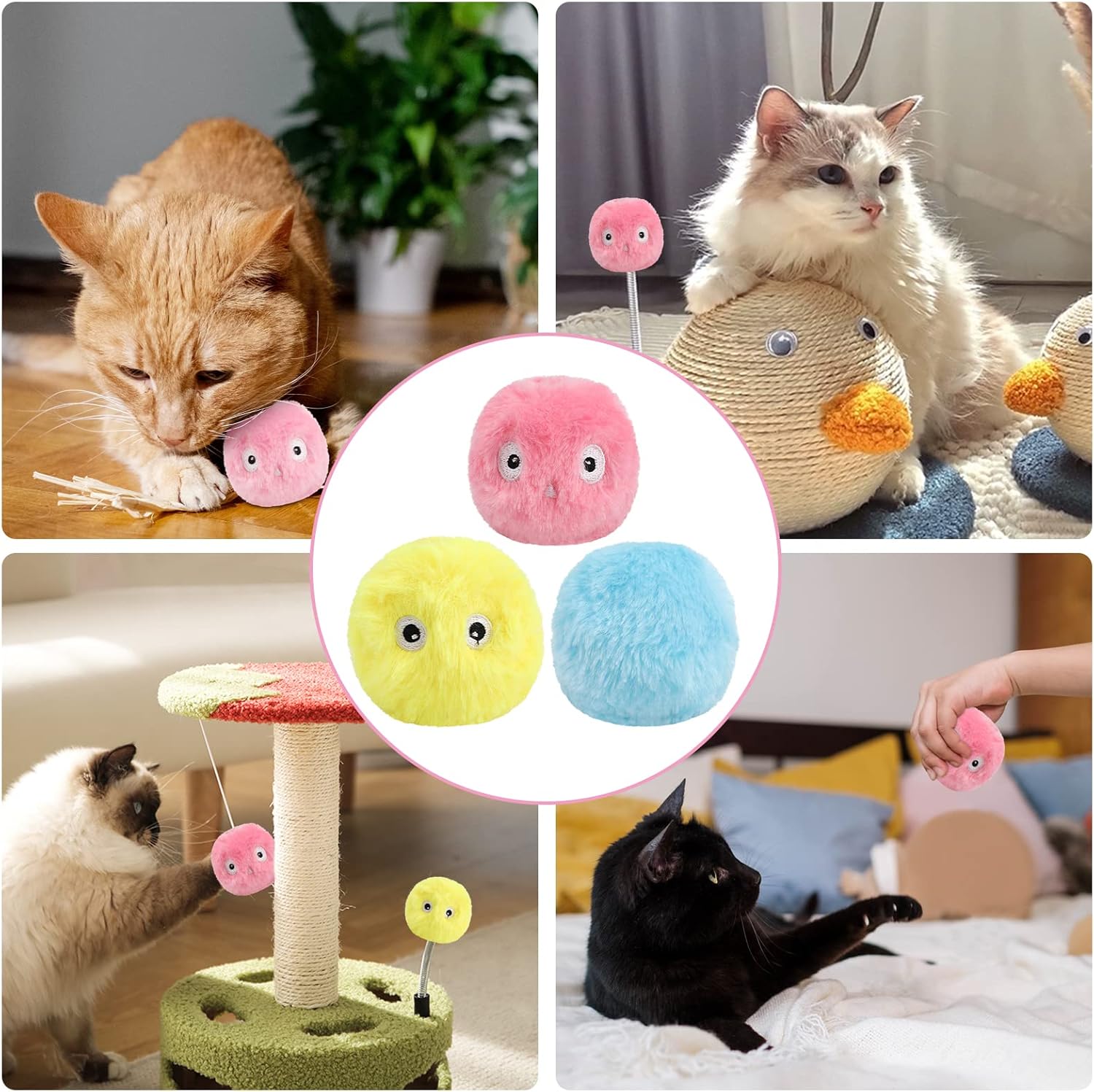 BowLift | β smarter interactive plush ball for cats | buy 1, get 1 free π
