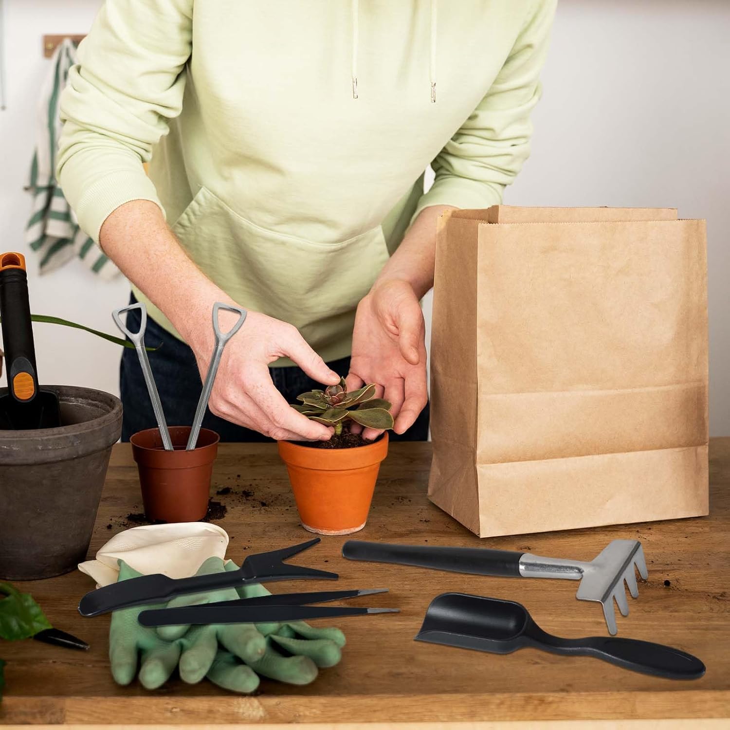 BowLift | 12-in-1 Succulent Tools Set with Storage Bag for Indoor Gardening