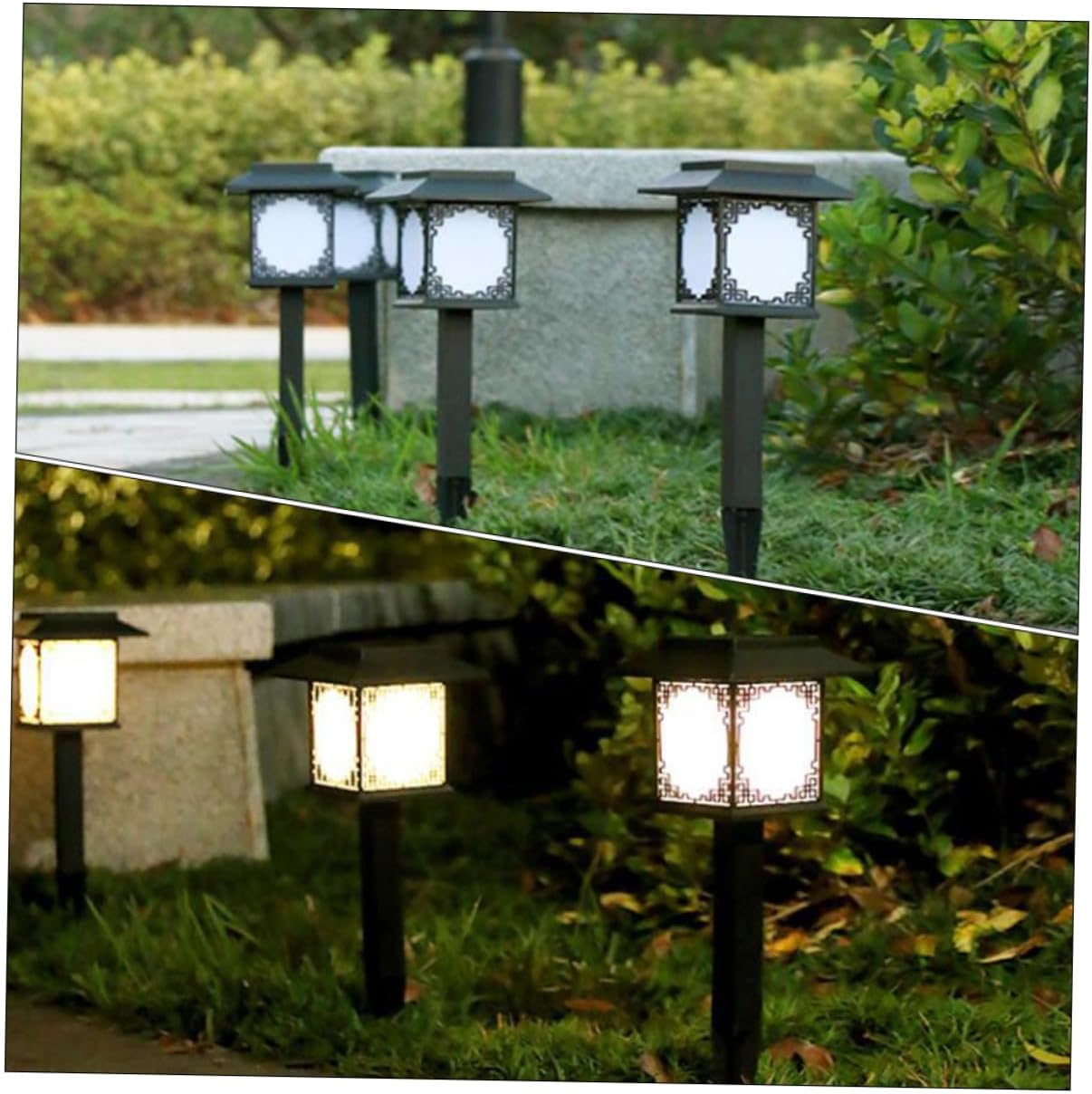 BowLift | Solar LED Garden Lamp – Large Square Lamp with Warm Light and Dual Use