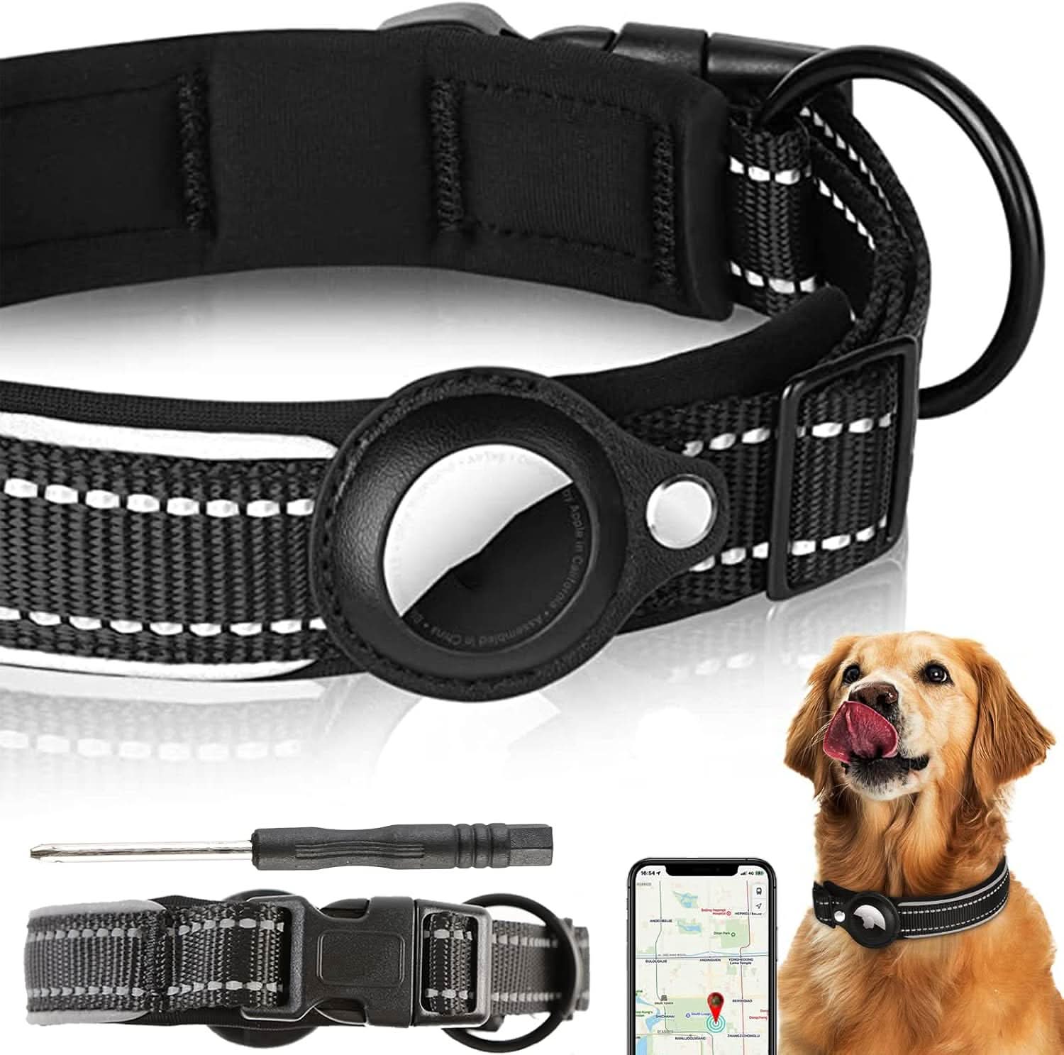 BowLift | LEAZO - AirTag Dog Collar
